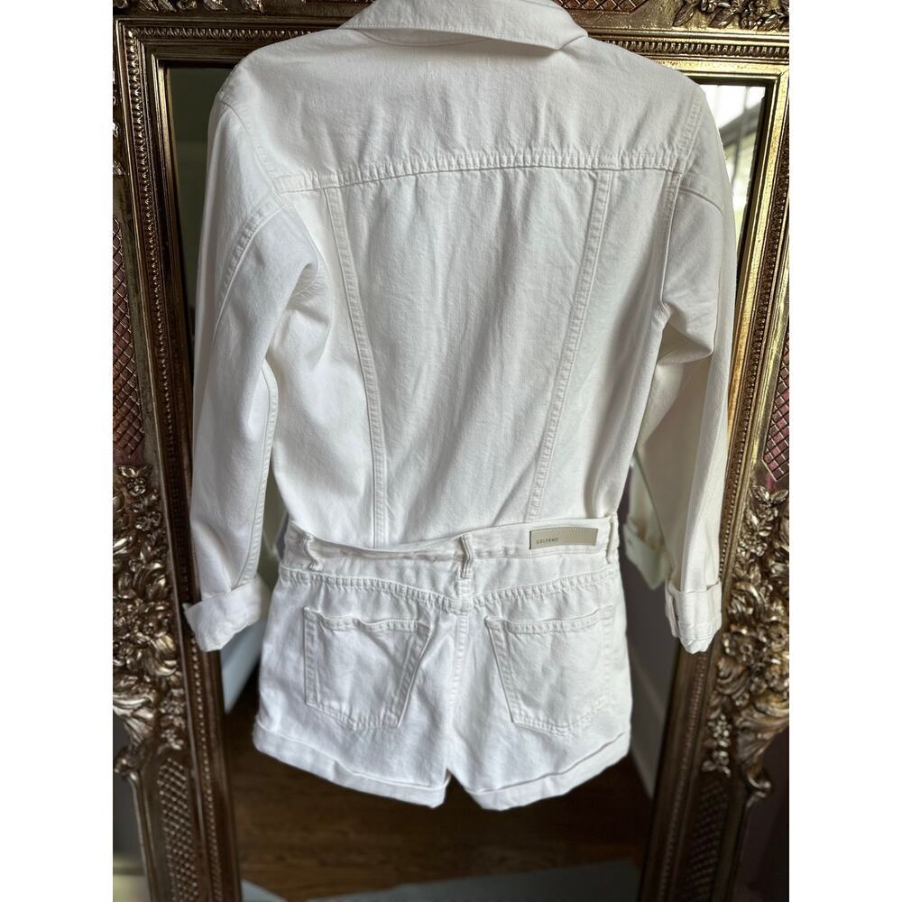 GRLFRND Renata Romper in Flashback White Denim XS - Picture 4 of 6